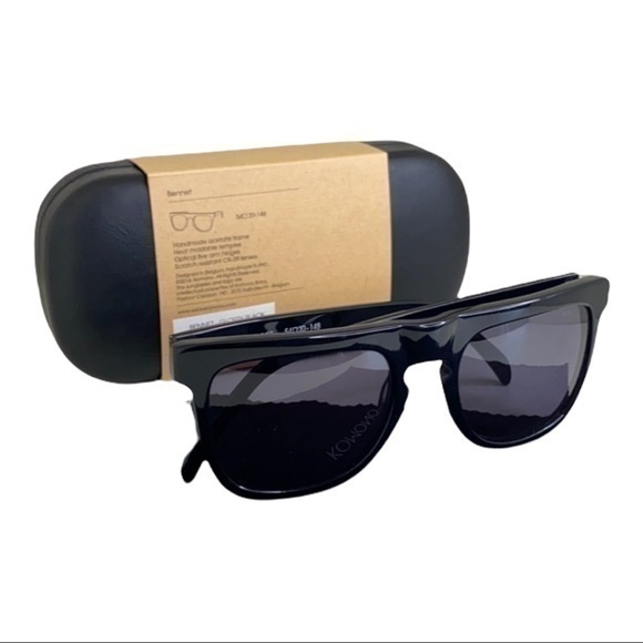 Komono Bennet Glossy Black New Sunglasses - Picture 2 of 16